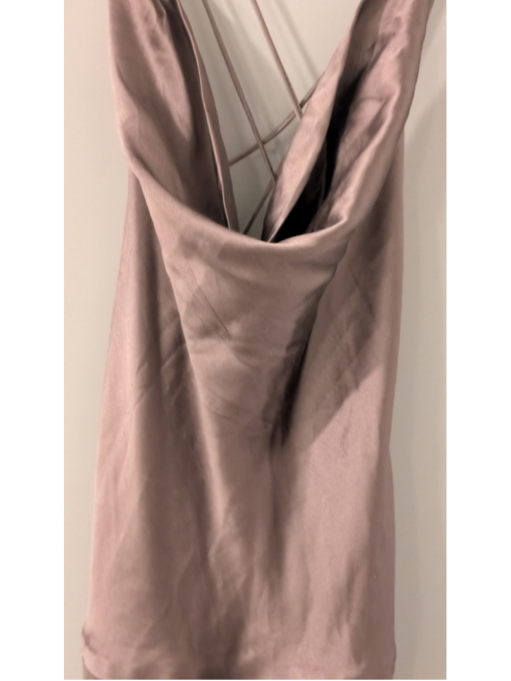 Nicole Miller Collection Silk Leather Strappy Back Maxi Evening Gown Size 6 - Picture 14 of 15